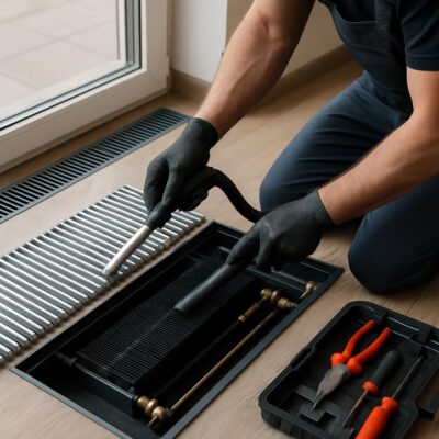 Уход за внутрипольным конвектором: что накапливается в коробе и как это влияет на теплоотдачу