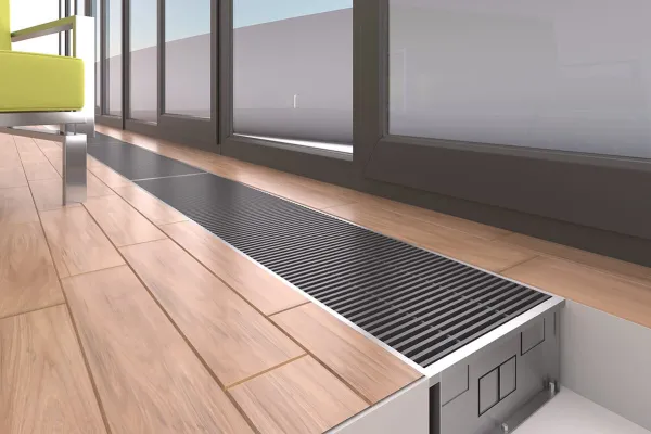 Внутрипольные конвекторы с вентилятором: когда естественной тяги просто не хватает